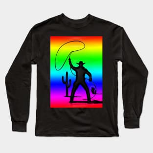 Western Era - Cowboy and Lasso 2 Long Sleeve T-Shirt